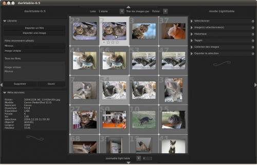 Darktable en mode « table lumineuse »