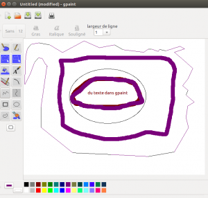 Une capture d'écran de gpaint