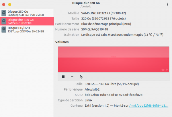 Disques (aka gnome-disks)