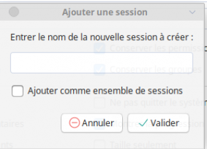 Grsync 1.2.6 : ajouter une sauvegarde 2