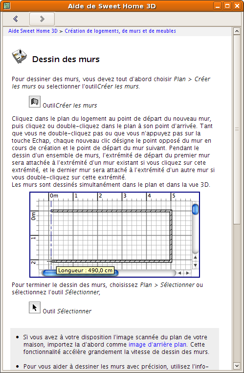 copie écran - aide en ligne2- sh3d