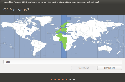 Saisissez vos informations d'emplacement géographique