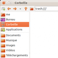 L'extension Corbeille est disponible