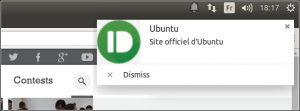 Une notification de Pushbullet dans Chromium