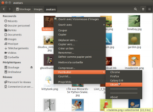 L'extension Pushbullet dans Nautilus