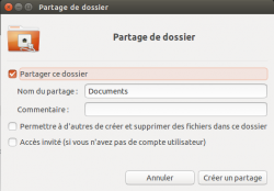 Partage utilisateur pour un dossier "Public"