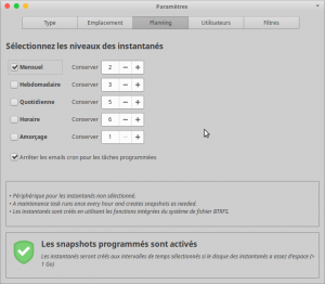 Planning des lancements et nombre de conservations