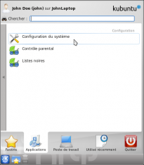 Ouvrez "Configuration système"