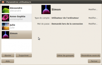users-admin, l'outil de gestion des comptes d'utilisateur d'Ubuntu